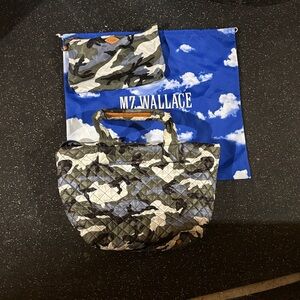 MZ Wallace Camouflage Quilted Tote and Pouch Set